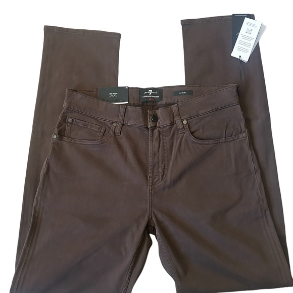 7 for all mankind LUXE PERFORMANCE PLUS SLIMMY IN BROWN - Picture 5 of 6